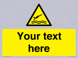 Custom Warning diving area